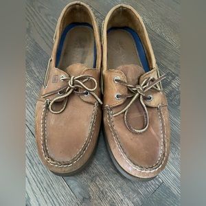 Authentic Men’s Tan Leather Sperry Top Siders size 12